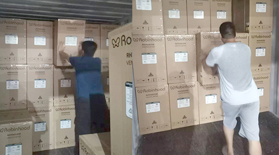 金環電器迅速完成澳洲Robinhood客戶的衣物烘干機裝柜出貨 金環電器迅速完成澳洲Robinhood客戶的衣物烘干機裝柜出貨