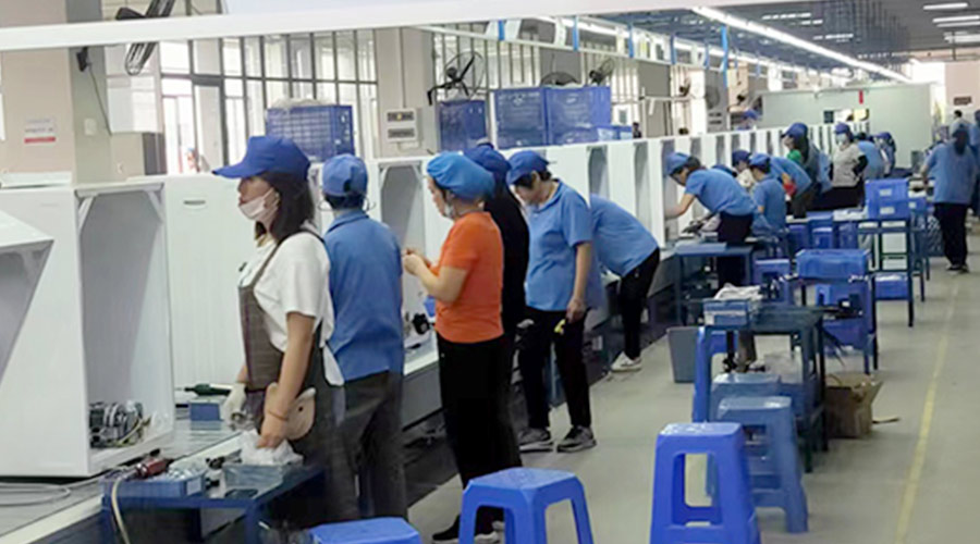 生產實況!金環電器開展客戶TCL滾筒衣服烘干機生產 生產實況!金環電器開展客戶TCL滾筒衣服烘干機生產