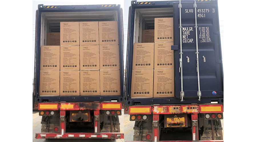 金環電器快速完成外國客戶TEKO滾筒衣服烘干機裝柜發貨 金環電器快速完成外國客戶TEKO滾筒衣服烘干機裝柜發貨