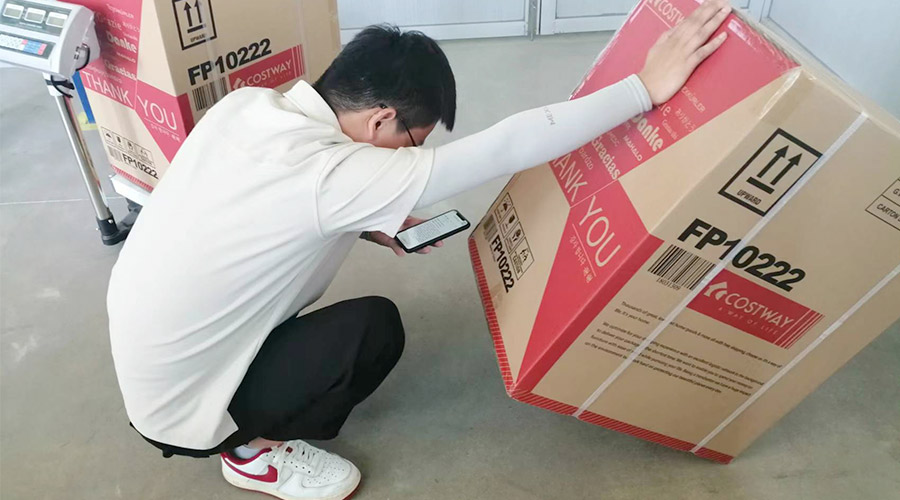 實況直擊!客戶北美COSTWAY開展衣物烘干機驗貨 實況直擊!客戶北美COSTWAY開展衣物烘干機驗貨